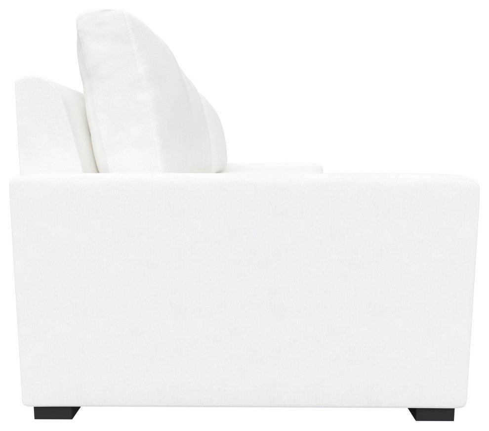 Nativa Interiors Kimpton Sofa 101", Off White, Depth: Deep Plush