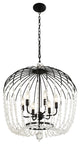 Varaluz-343P06MB-Six Light Pendant Havana Gold
