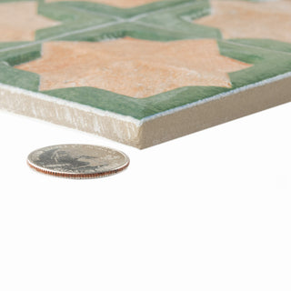 Tetuan Astre Cotto Emerald Porcelain Wall Tile
