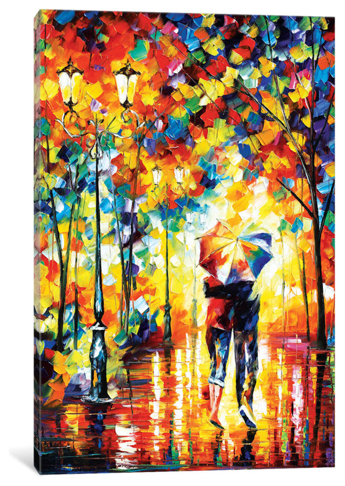 "Under One Umbrella Gallery" by Leonid Afremov, 18x12x1.5"