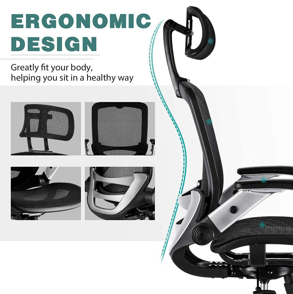 Ergonomic Mesh Office Chair, High Back