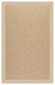 Zoe-Cane Wicker Machine Tufted Rectangle Rug, Ecru, 8''x10''