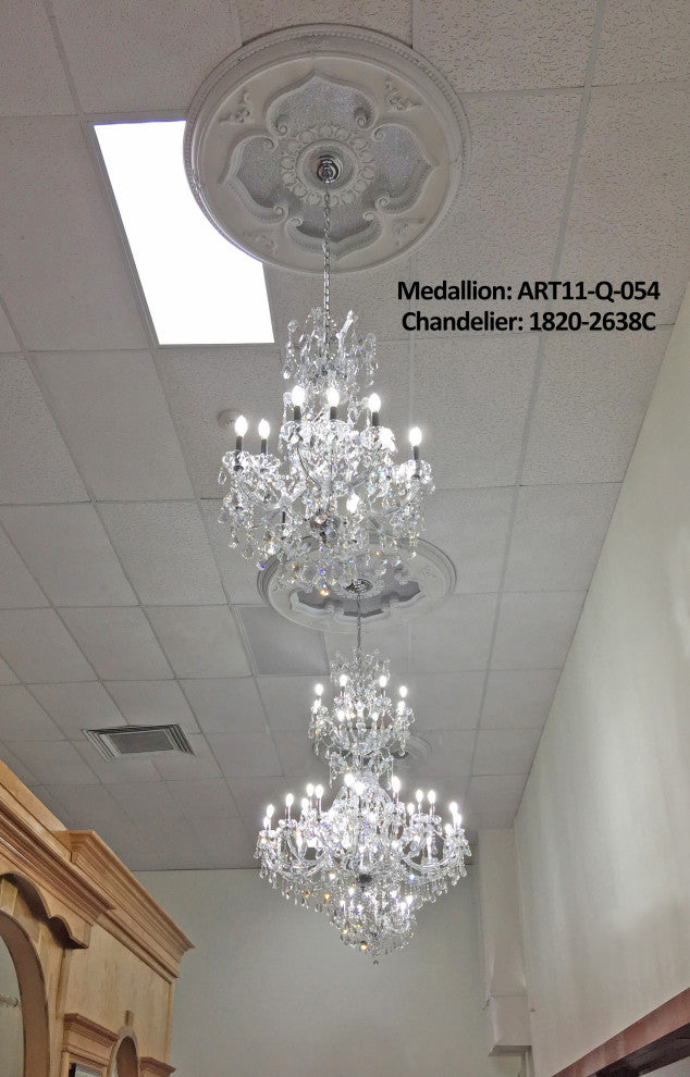 Artistry Lighting, Round 43" Classic White Ceiling Medallion, ART11-Q-084