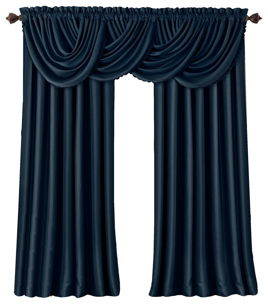 All Seasons Blackout Window Curtain, Navy, 52 in. X 108 in.