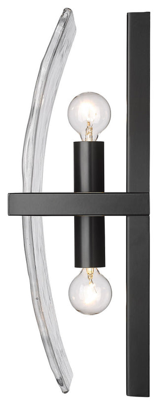 Golden Lighting 3164-WSC HWG Aenon 2 Light 13" Tall Wall Sconce - Pewter