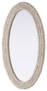Elegant Lighting MR4C2442 Marlowe 24"W x 42"H Oval Flat Medium - Linen White