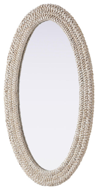 Elegant Lighting MR4C2442 Marlowe 24"W x 42"H Oval Flat Medium - Linen White