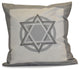 Decorative Holiday Pillow Geometric, Gray, 26"x26"