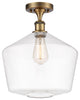 Innovations 516-1C-BB-G652-12-LED 1-Light Semi-Flush Mount, Brushed Brass