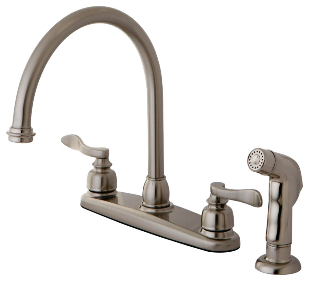 Kingston Brass Centerset Kitchen Faucet, Brushed Nickel