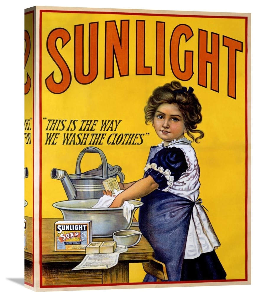 "Sunlight Soap" Stretched Canvas Giclee, 17"x22"