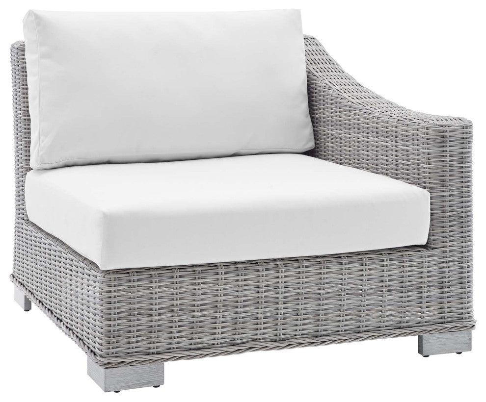 Conway Sunbrella Outdoor Patio Wicker Rattan 6-Piece Sectional Sofa Set