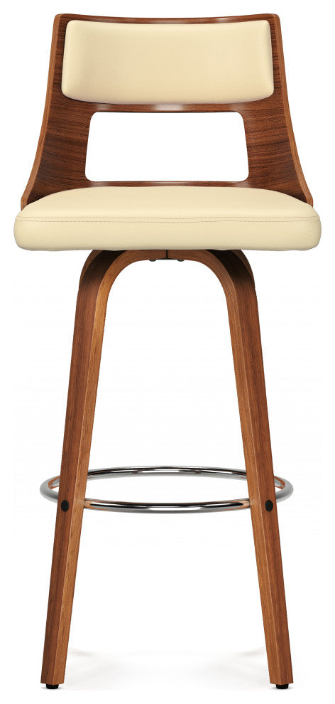 Dallyn Swivel Bar Stool, Set of 2, Cream