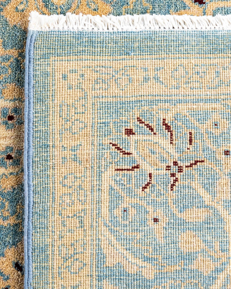 Overdyed, One-of-a-Kind Hand-Knotted Area Rug Blue, 6'1"x9'0"