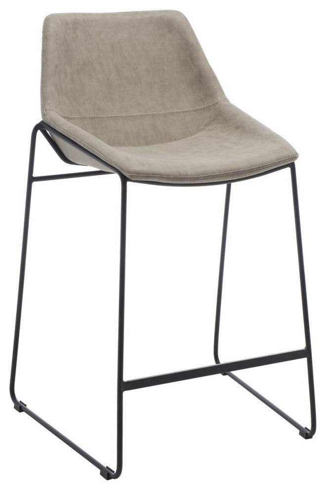 Safavieh Alexis Midcentury Counterstool, Stone/Black