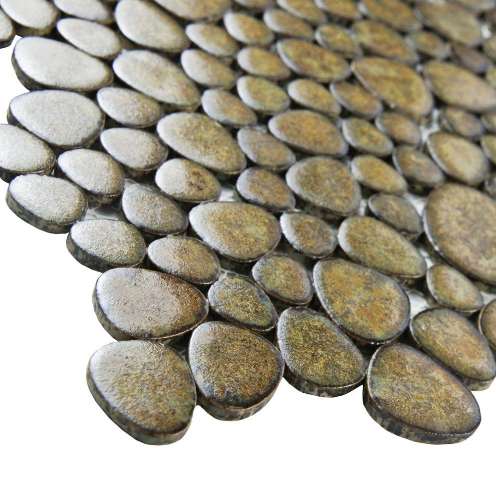 Pebble Brownstone Porcelain Floor and Wall Tile