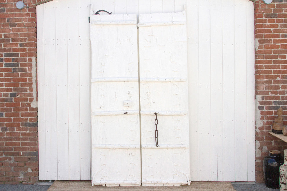 Pair of Antique Arched Entrance Doors