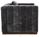 Upton Lounge Chair in Prism Black Multi-Weave Fabric with Toss Pillow
