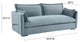 Freya Bluestone Velvet Sofa