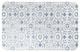 Distressed Blue Mosaic Tile 34x21 Bath Mat