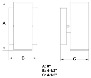 Chiasso 8"H LED Outdoor Wall Light Textured Black