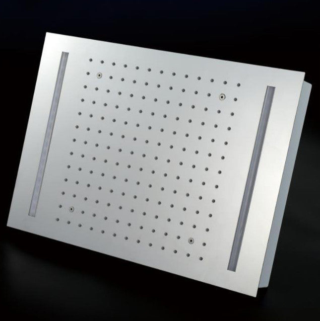 BathSelect 15 "20" Large LED Showers Head With 2 Way Mixer and Hand Shower