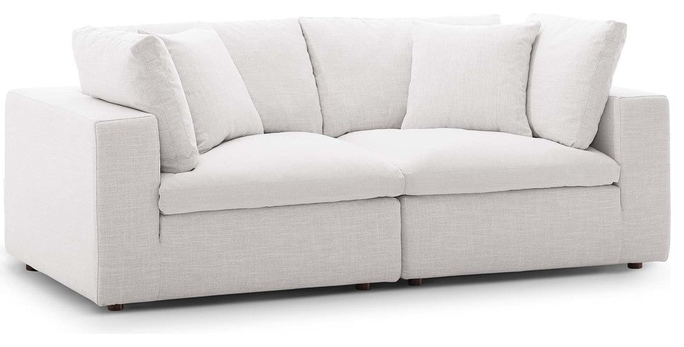 Commix Down Filled Overstuffed 2 Piece Sectional Sofa Set
