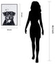 "Rottweiler" Black and White Pet Art on Printed Glass with Anodized Frame