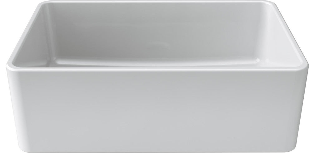 Fine Fixtures White Fireclay Farmhouse Butler Kitchen Sink, 33"