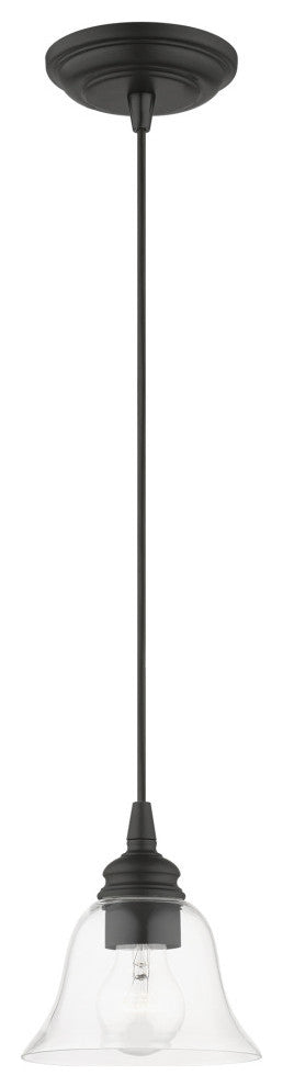 Moreland 1 Light Black Single Pendant