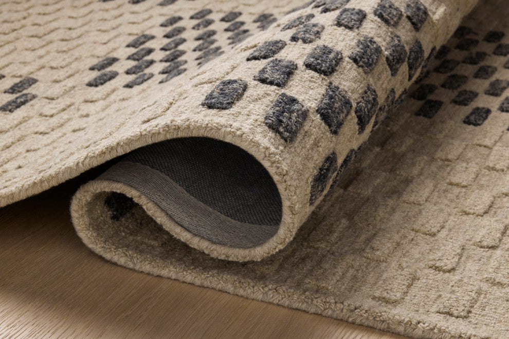Chris Loves Julia x Loloi Bradley Beige / Midnight 2''-6" x 9''-9" Runner Rug