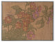 "Pink Roses on Terracotta Color Ground" Print by Hannah Borger Overbeck, 50"x38"