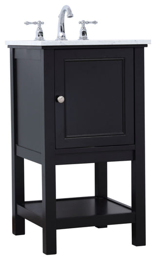 Matilda 19" Single Bathroom Vanity Set, Black