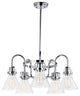 Maxim Seafarer Five Light Chandelier 26117CDPC