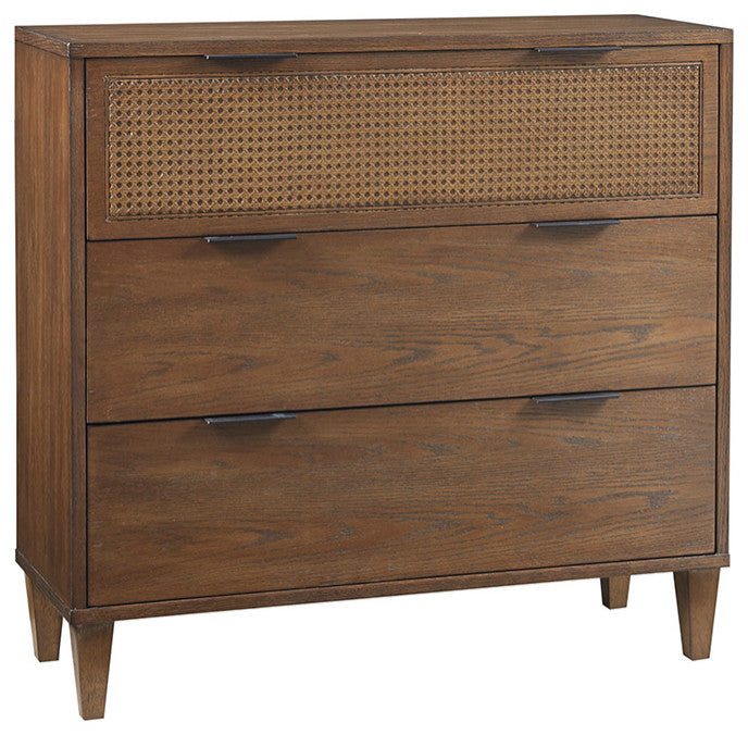 Madison Park Cali Cane 3-Drawer Accent Storage Chest, Natural