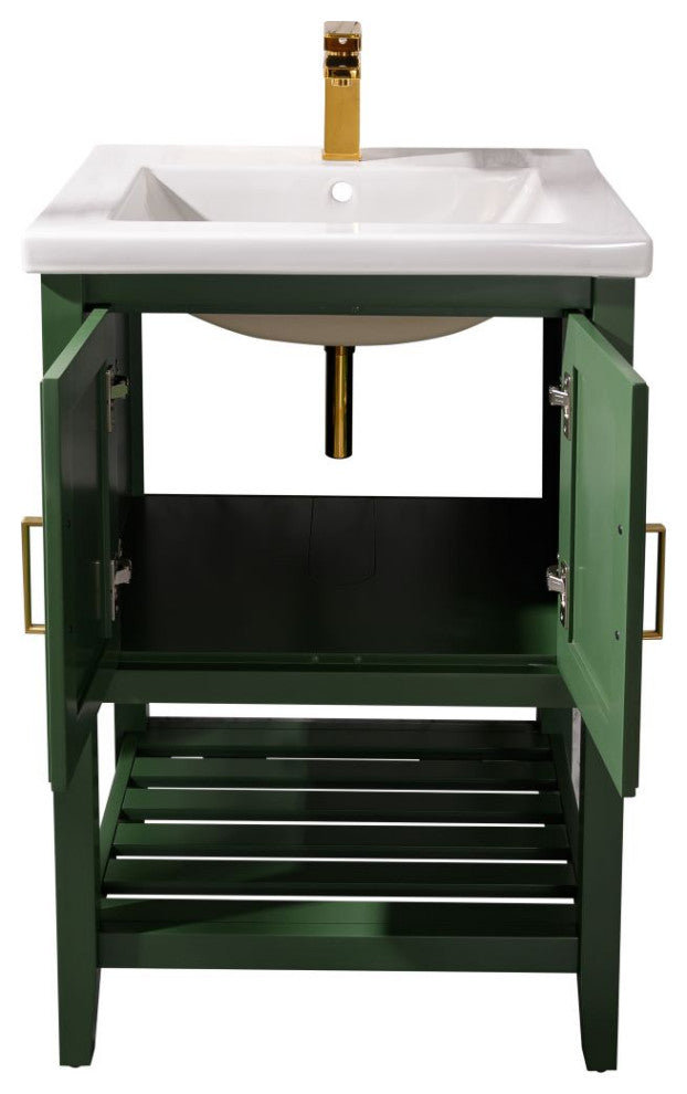 24" Kd Vogue Green Sink Vanity