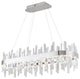 Bethel International FT74C40CR 20 Light LED Chandelier, Chrome
