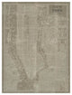 "Blueprint Map New York Taupe" Digital Paper Print by Sue Schlabach, 38"x50"