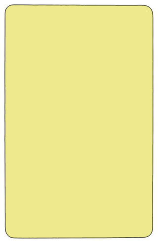 36"x72" Yellow Thermal Laminate Activity Table