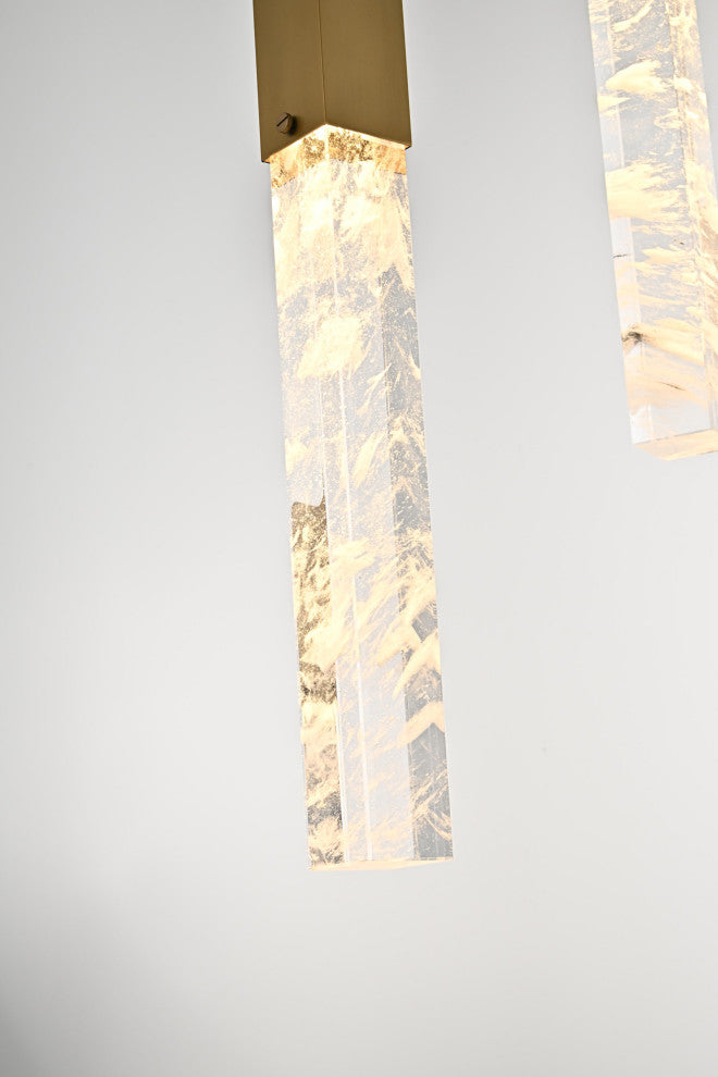 Elegant Lighting 2089D20 Aurora 20"W Crystal Chandelier - Black