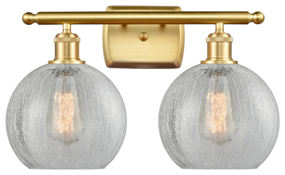 Innovations Lighting 516-2W-SG-G125-8 Athens 2 Light 16" Bath Vanity Light