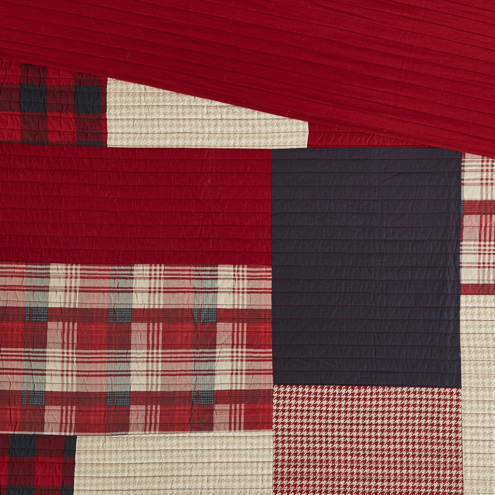 Woolrich Sunset Oversized Cotton Coverlet Mini Set, Red
