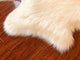 Super Soft Faux Sheepskin Silky Shag Rug, Cream, 2'x3'
