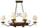 40L Handforged Oval 6 LT Chandelier