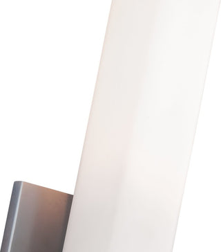 Livingston Single Light 14" Tall Bathroom Sconce, Satin Nickel