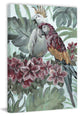 "Parrot Couple" Painting Print on Wrapped Canvas, 16"x24"