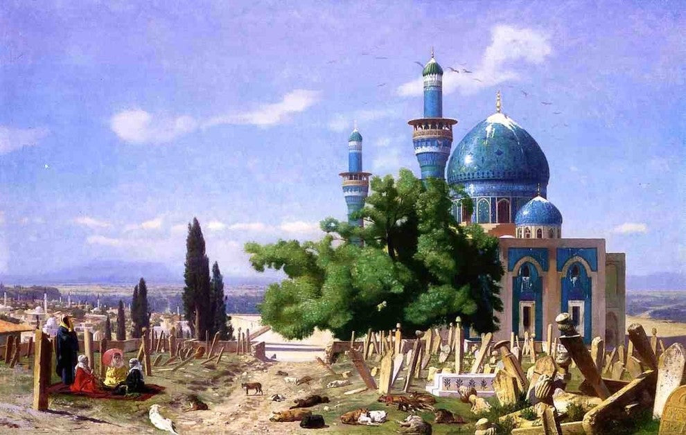 Jean-Leon Gerome Cemetery Gone to Seed Wall Decal