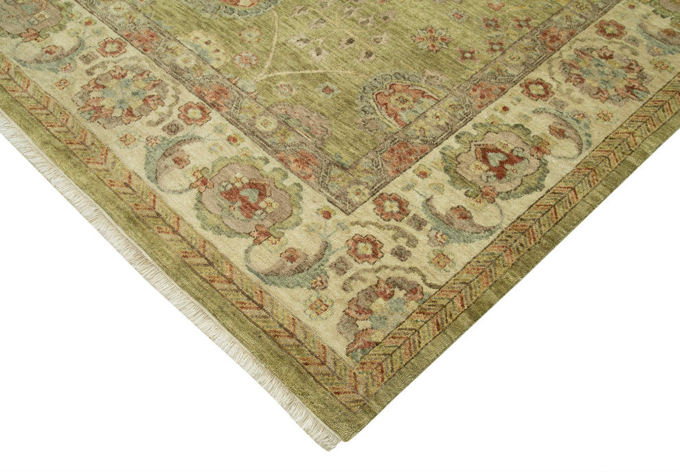 Rug N Carpet - Handwoven Oriental 8' 11" x 11' 9" One-of-a-Kind Oushak Area Rug