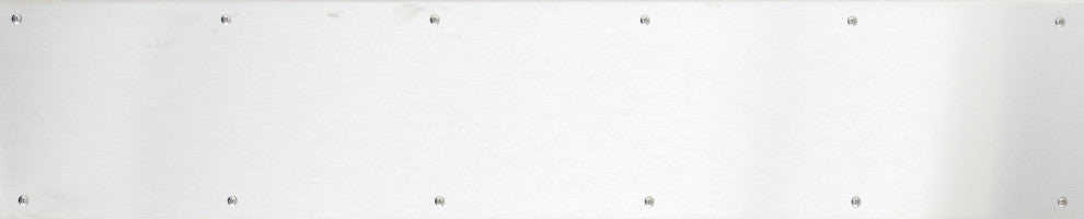 6"x30" Kick Plate Screw Mount, Satin Stainless Steel