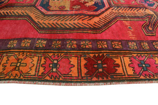 Fine Vintage Distressed Katharin Red/Orange Runner, 3'10x10'8